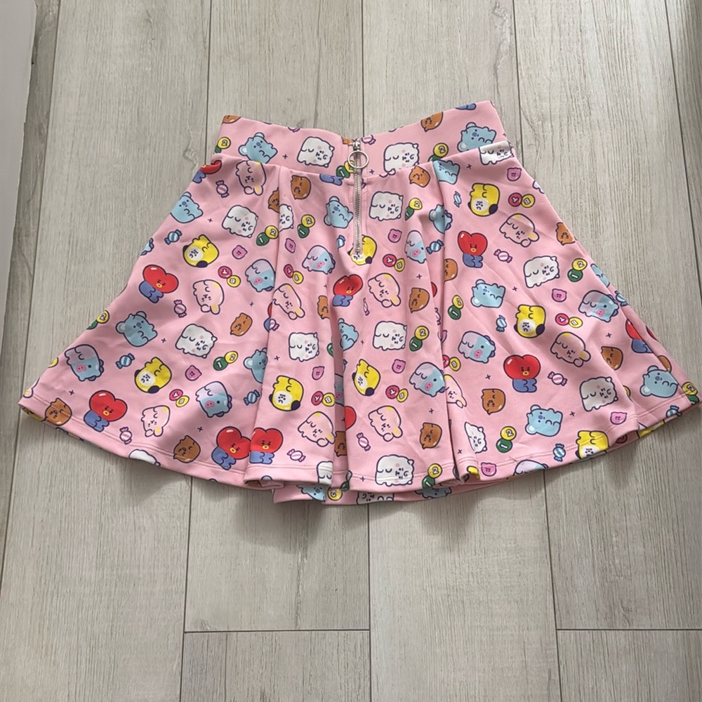 Hot Topic BT21 Jelly Candy Zip Skirt